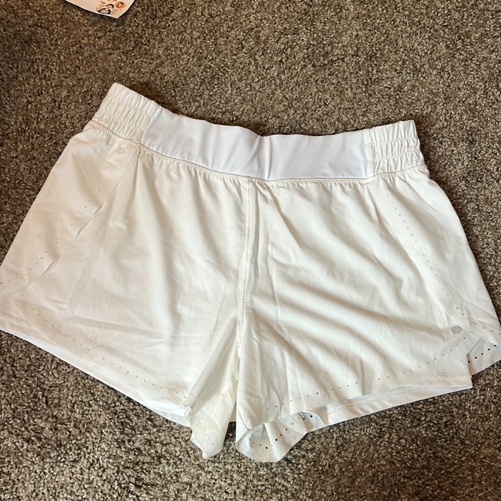 White athletic shorts